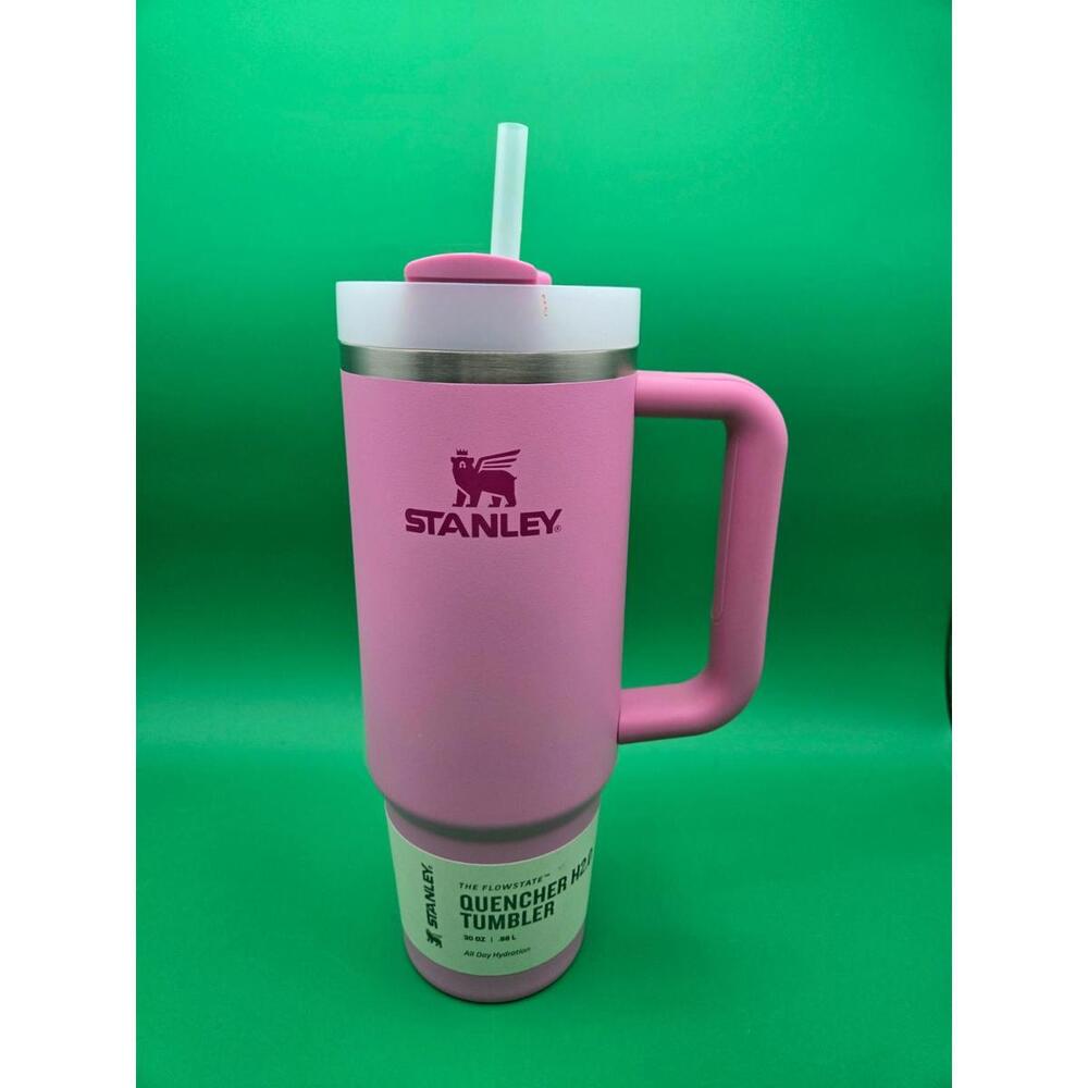 🌸 Stanley 30 oz Quencher H2.0 Tumbler – Peony Pink – NEW 🌸